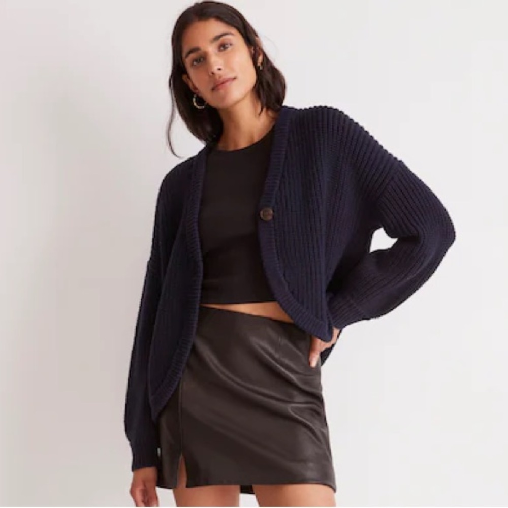 Madewell Shirttail Cardigan Sweater